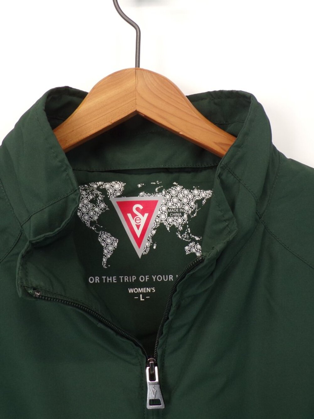ScotteVest Women’s L Vest Green TEC Travel Utility Pockets Full Zip Lightweight - Picture 2 of 12